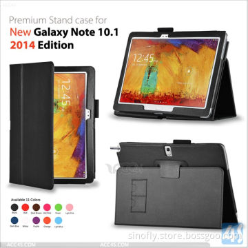 New Arrival Folio Stand PU Leather Case for Samsung Galaxy Note 10.1 2014 Edition P-Sam2014editioncase001